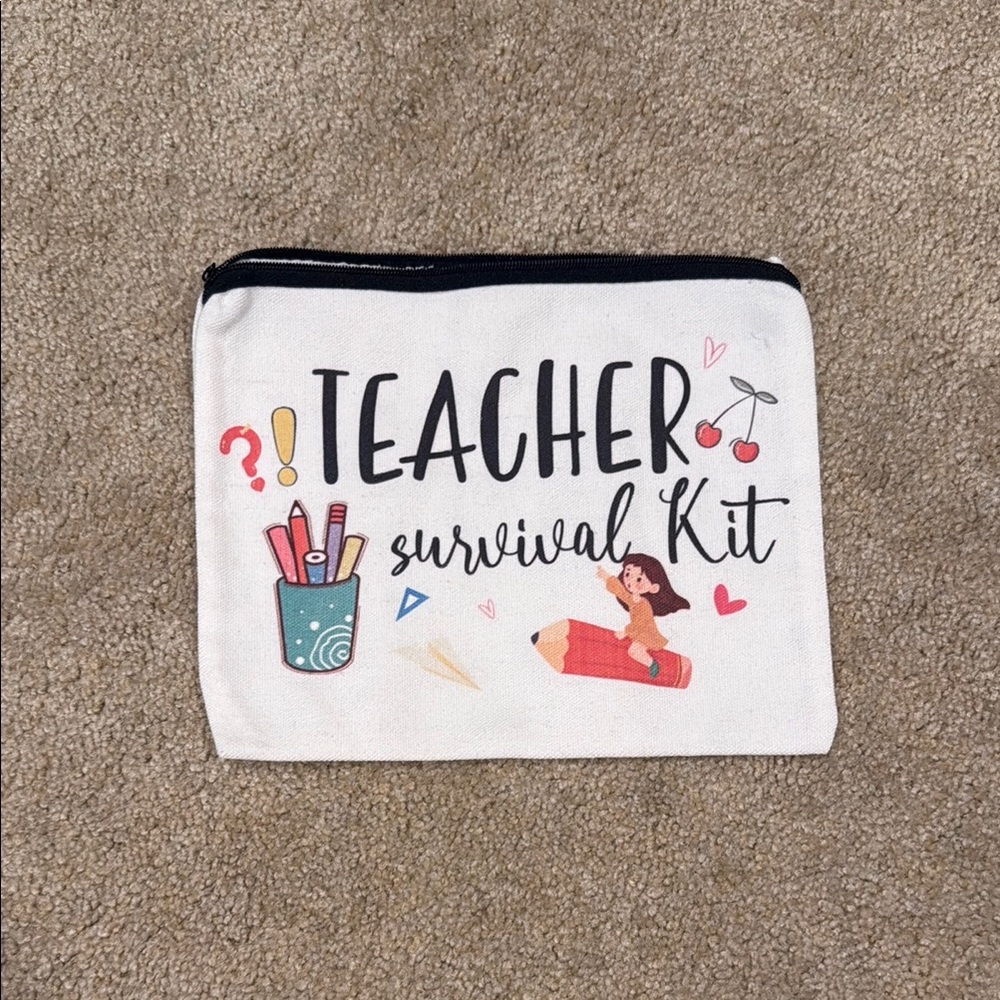 Teacher Survival Kit Pouch